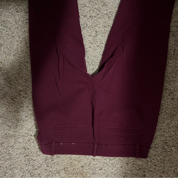 J. Crew Gigi pant(navy blue) stretch pant in size 6 ( burgundy ) - Picture 6 of 7